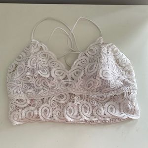 White bralette PINK